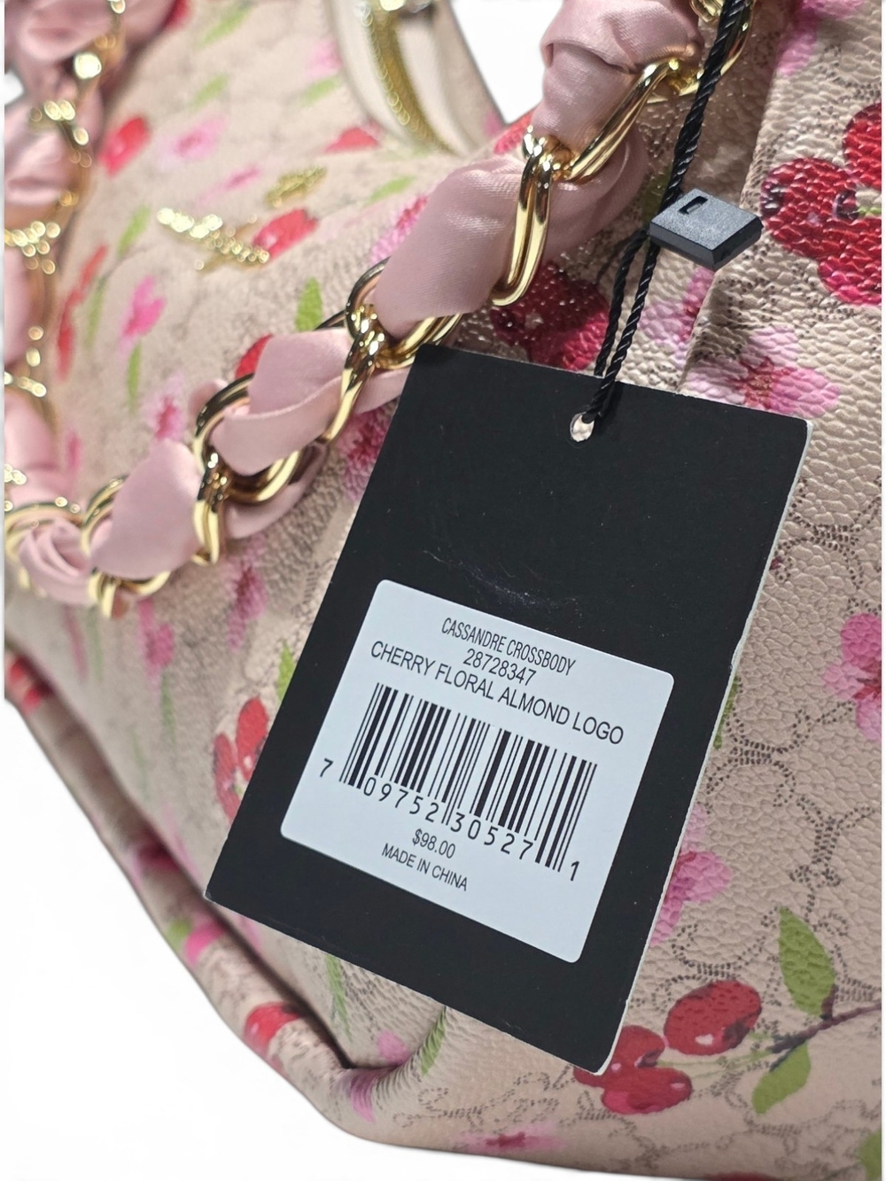 Nanette Lepore Pink Cherry-Print Shoulder Bag - Picture 12 of 12